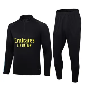 23 24 CF修身夹克适合足球足球训练长袖服装男子俱乐部球衣卡米塞塔伦敦球衣套装