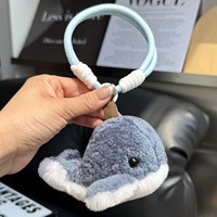 Porte-clés Dauphin en Peluche Mignon de Haute Qualité, Pendentif Souple pour Sac, Ornement Animalier