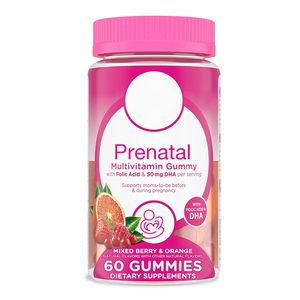 OEM ODM Multivitamin Gummy prenitamin dengan 50MG <span class=keywords><strong>DHA</strong></span> & asam folat suplemen kesehatan untuk dewasa untuk mendukung ibu untuk ibu hamil - Product Image 1