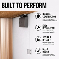 Serrure de meuble intelligente de secours d'urgence avec empreinte digitale, application et carte IC, pour armoire de maison ou de bureau, commande en gros