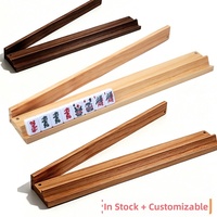 Règle de poussée pour tuiles de Mahjong en bois massif de style américain, accessoire de support de Mahjong