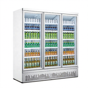 Vitrine réfrigérée commerciale pour boissons avec refroidissement par air pour restaurants et supermarchés, réfrigérateur de vente au détail intégré - Product Image 1