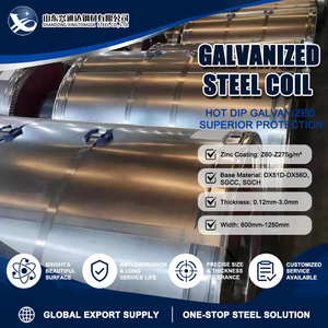 Bobina de Acero Galvanizado SGC490 Tipo C Sin Cromo Z30 G/m² 0.16mm 600mm DI 508mm con Excelente Resistencia a la Corrosión - Product Image 1