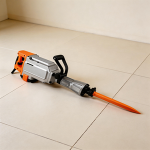 Martillo Demoledor Eléctrico Industrial <span class=keywords><strong>de</strong></span> Alto Impacto 75J, 1700W, Motor <span class=keywords><strong>de</strong></span> Cobre Puro, 65 Cinceles para Romper Hormigón y Roca - Product Image 1