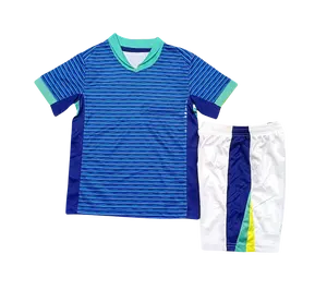 Бразильский трикотаж на заказ быстросохнущая сублимационная дышащая мужская 100% Полиэстеровая Футбольная Одежда