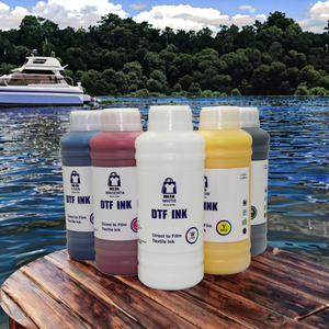 HUACAI para tintas de impresión a base de agua para impresoras XP600 L805 R1390 L1800 I3200, tinta de transferencia textil blanca premium impermeable, 1000ml - Product Image 3