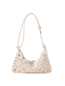 Borsa a tracolla estiva alla moda 2026 - Chiusura a penna in cotone all'uncinetto - Stile transfrontaliero - Product Image 5