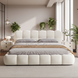 Ensemble <span class=keywords><strong>de</strong></span> meubles <span class=keywords><strong>de</strong></span> chambre à coucher moderne King Size, <span class=keywords><strong>lit</strong></span> rembourré <span class=keywords><strong>en</strong></span> cuir PU gris foncé avec rangement, cadre <span class=keywords><strong>en</strong></span> <span class=keywords><strong>bois</strong></span> <span class=keywords><strong>de</strong></span> pin, marque XinHo Life, durable, garantie 3 ans - Product Image 1