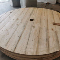 Avec qualification de fumigation Usine personnalisée Grand tambour vide en bois pour enrouleur de câble électrique