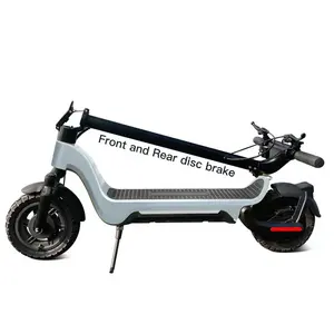 Eu Magazijn Direct 0 Belasting Elektrische Scooter 600 Watt Dual Motor 48V 10Inch Opvouwbare Elektrische Scooter Met 15ah Lithium Batterij