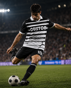 Maillot de football personnalisé, design vintage, col polo, maillots de football rétro personnalisés, tissu performant pour les équipes et les fans - Product Image 2