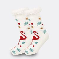 Chaussettes de sol en polaire transparentes à revers, taille unique, pour la maison et le sommeil, idéales pour la neige et les tapis - Vente en gros