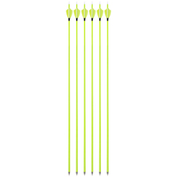 Flèches en carbone mixte ID4.2mm 1500 Spine avec plumes de caoutchouc/canard pour le tir sportif en extérieur