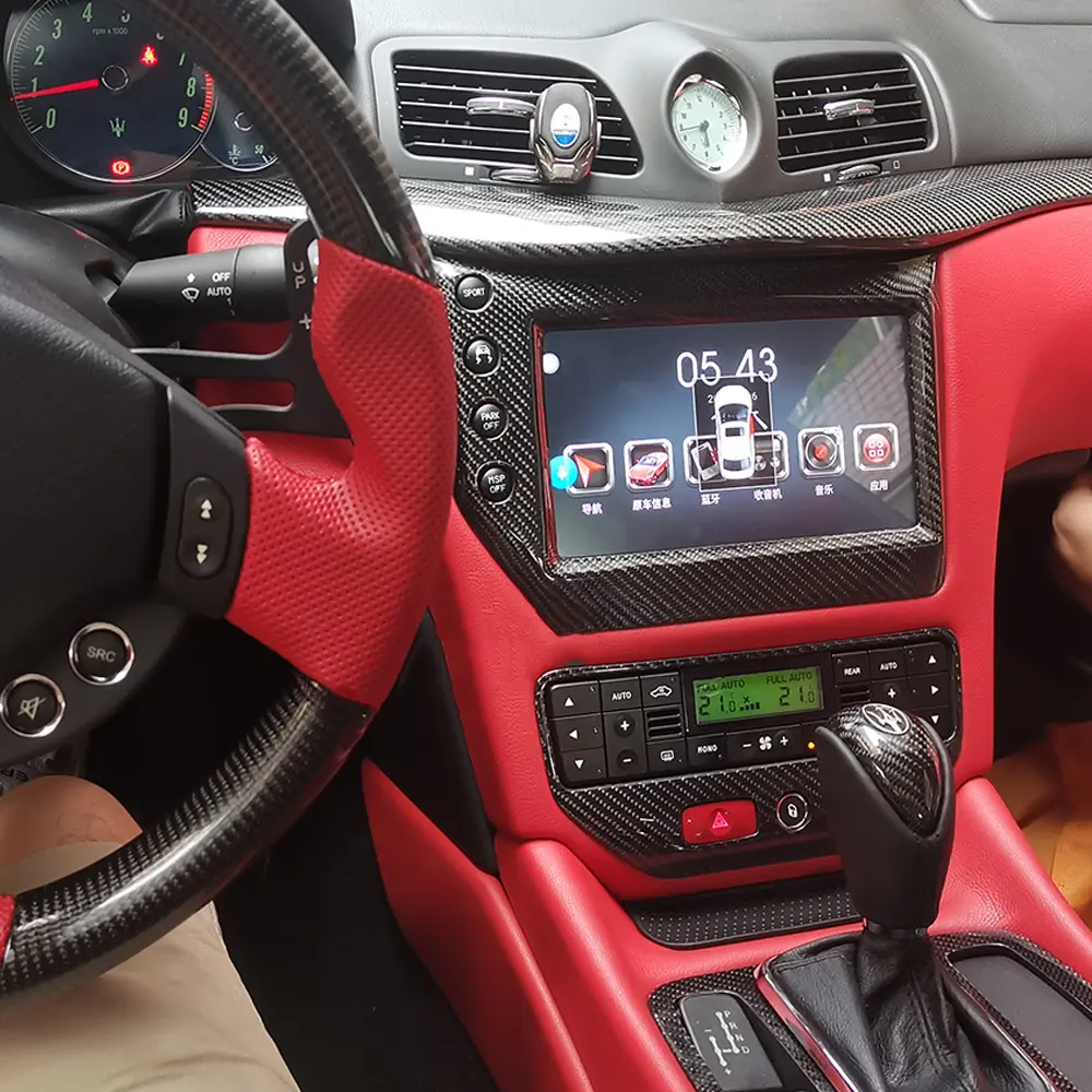 Zwnavegador de rádio automotivo, rádio para maserati gt/gc granturismo 2007-2017, android, player multimídia, navegação gps, unidade estéreo