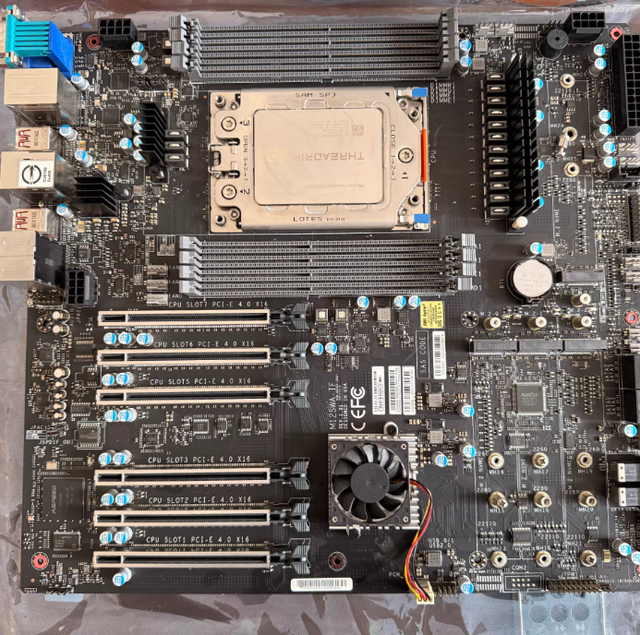 Motherboard M12SWA-TF Workstation Motherboard Installed Support Ryzen Threadripper PRO 5975WX CPU 32-Core/64-Thread Processor