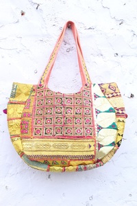 Indian Style Banjara Bag Vintage Hobo Sling Ethnic Hand Embroidered Two <b>Straps</b> Waterproof Large Capacity <b>Shoulder</b> Bag Purse - Product Image 3