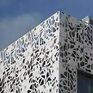 Tùy chỉnh trang trí nhôm cắt laser màn hình nhôm đục lỗ tường Rèm cho các tòa nhà thương mại - Product Image 6