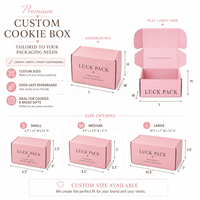 Boîte d'emballage personnalisée pour biscuits, friandises, gâteaux, chocolats, en papier ondulé, avec logo, pour livraison OEM, boîte cadeau, boîte d'expédition