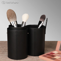 Support portable anti-vent et anti-poussière pour crayons à sourcils, grande capacité, avec couvercle cylindrique, se fixe verticalement CP-ST004