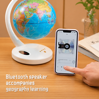 Globo Magnético Levitante EPT con Altavoz Inalámbrico, Reloj Digital y Lámpara Táctil de 3 Niveles, Decoración de Escritorio Flotante Compatible con BT, Regalo