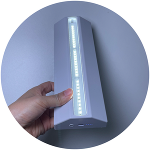 Trắng đen màu A5 <span class=keywords><strong>LED</strong></span> hộp Áp phích t hình dạng quảng cáo hiển thị ánh sáng đứng với pin sạc - Product Image 4