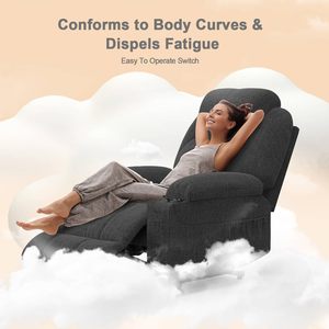 <span class=keywords><strong>Fauteuil</strong></span> inclinable électrique médical à double moteur, grande taille, gris foncé, avec porte-gobelets et chargeur USB, pour personnes âgées - Product Image 6