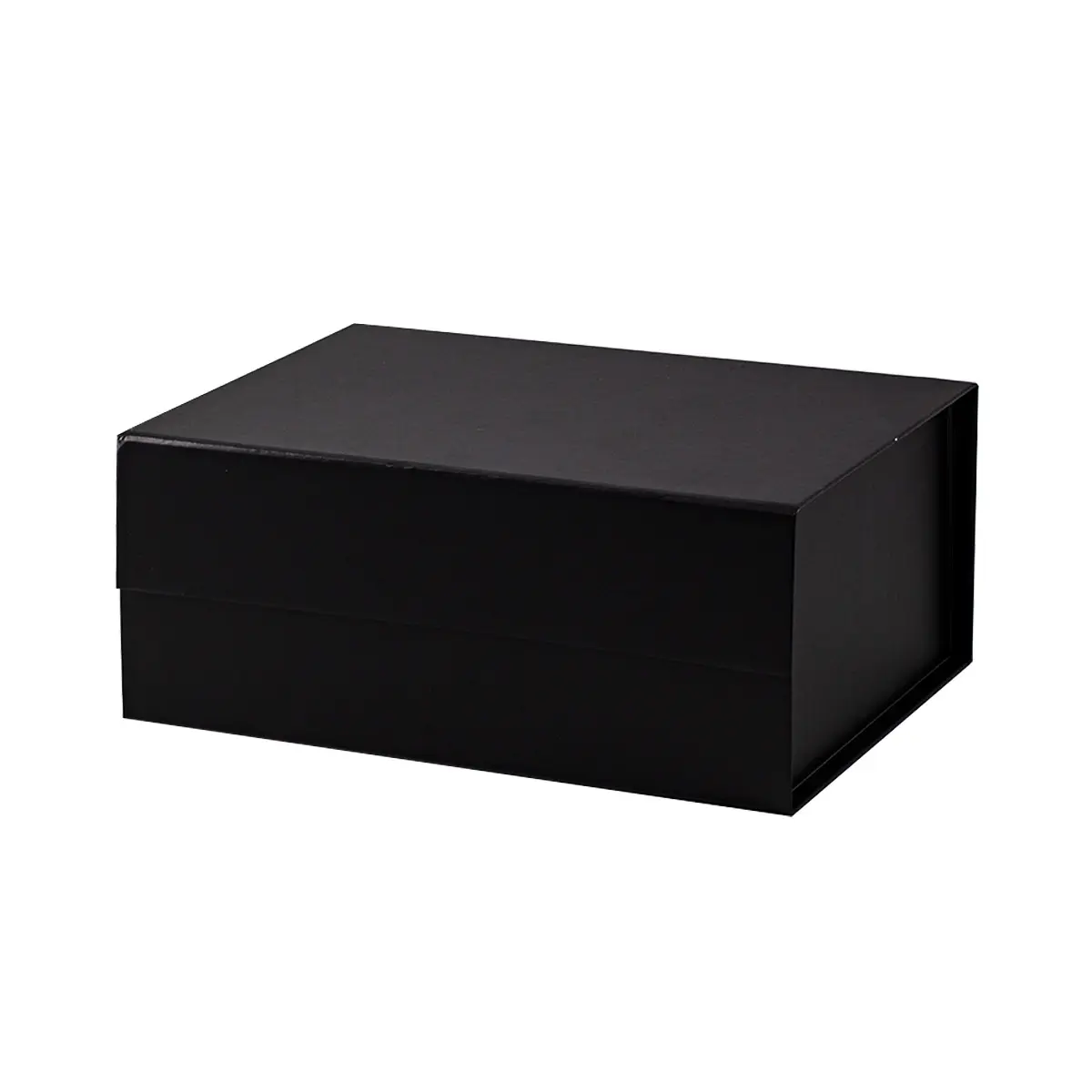 Atacado fosco laminação luxo preto magnético presente embalagem caixas de apresentação