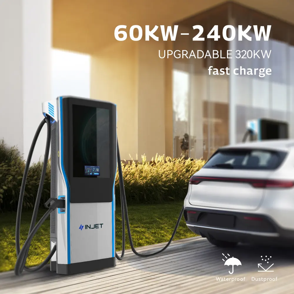 OCPP1.6J OCA Electric Car Charger 7-320kw Dynamic Load Balancing Commercial Electric Car Charging With Pos Credit Card