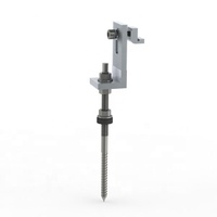Supports de montage de panneaux solaires en acier inoxydable 304 M10x200 pour montage sur toit