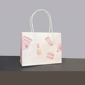 ถุงกระดาษหูหิ้วแบบแบนพร้อมโลโก้ตามสั่ง - Product Image 1