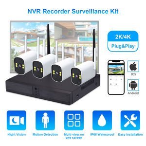 Sistema de Câmera de Segurança IP <span class=keywords><strong>CCTV</strong></span> de Alta Qualidade Full HD Ultra Claro 3MP/8MP 4K, Câmera Bullet de Ângulo Largo, Conjunto NVR - Product Image 2