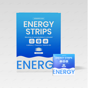 LIFEWORTH Strisce Orali Energetiche Istantanee Senza Zucchero con Vitamina <span class=keywords><strong>B12</strong></span> e Caffeina - Product Image 1
