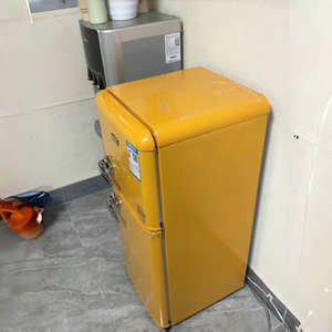 D118L refrigerador Retro Estilo tradicional com alça Mini bar geladeira que pode refrigerar e congelar geladeira - Product Image 5