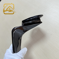 Metallische Niedrige Tischbeine 16/18cm Premium Konische Schwarze Sofabeine aus Metall mit Lochplatte Schrankbeine Möbelbeine Bettbeine