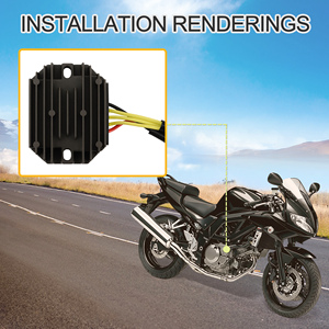 Regulador de Voltaje para Motocicleta GOOFIT, Reemplazo para LS650 <span class=keywords><strong>Boulevard</strong></span> S40 2005-2017 SV650 DR250 DR350 LS400 LS650 - Product Image 6
