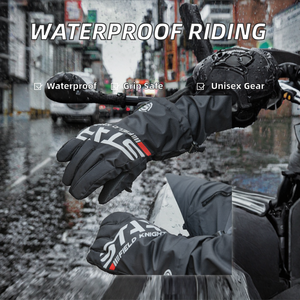 STAR FIELD KNIGHT Nouveaux gants de moto et de cyclisme imperméables antidérapants pour l'hiver, pour hommes et femmes, équipement de conduite à doigts complets - Product Image 2