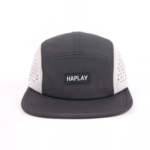Custom Polyester/Nylon Waterproof <strong>Running</strong> <strong>Cap</strong> 5 Panel Perforated Lightweight Laser Cut Mesh <strong>Running</strong> Hat - Product Image 2