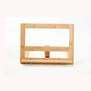 Support de téléphone en bois de bambou, support de bureau pliable pour Apple IPhone, support de rangement pour la maison et le bureau - Product Image 1