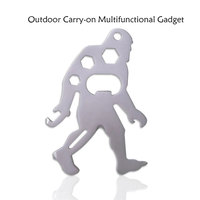 Outil multifonction en acier inoxydable 9 en 1 pour le camping et la survie, couteau de poche, écologique, ouvre-boîte EDC pour hommes