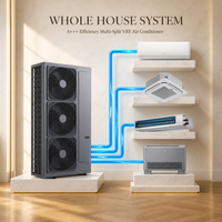 Sistem VRF Multi Split Air Conditioner 9000 12000 18000 24000 36000 48000 54000 BTU Multi Zone Central AC untuk Proyek Hotel