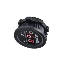 Voltmètre numérique miniature pour batterie de voiture, DC 12V-24V, étanche IP65, pour bateau, moto, camion, panneau numérique - Product Image 1