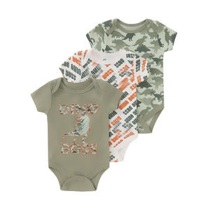 ชุดรอมเปอร์เด็กทารกสไตล์เกาหลีฤดูร้อน ผ้าฝ้าย 100% แบบยูนิเซ็กซ์ ลายพิมพ์แฟชั่นใหม่ ชุดคลุมแขนสั้นแบบเสื้อยืด พร้อมหมวก - Product Image 6