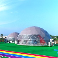 20m 25m 30m grand dôme igloo géodésique tente chapiteau de salon commercial étanche fête commerciale mariage événement dôme