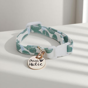 Collar de Perro de Algodón con Estampado Moderno y Elegante, Talla S, Accesorio Cómodo y Duradero para Pasear, Diseño Exclusivo para Perros, Personalizable - Product Image 3
