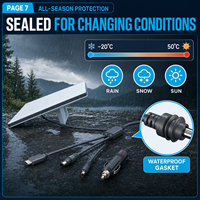 Câble d'extension d'alimentation Starlink Mini 3-en-1 18AWG DC USB C avec gaine en PVC, en cuivre pur, compatible avec la prise DC de voiture, câble d'alimentation pour caméra