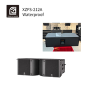 Enceinte Line Array active double 12 pouces avec woofer néodyme et étanche 650W pour concerts en plein air, festivals et événements en direct