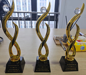 MH-J0422รางวัลเรซิ่นบรอนซ์เงินทองพร้อมถ้วยรางวัลคริสตัลบอล - Product Image 5