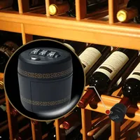 Serrure à combinaison pour bouteilles de vin et d'alcool 50mm Backset Password Code Top Stopper pour tailles 26-28mm Fermetures de bouteilles de vin
