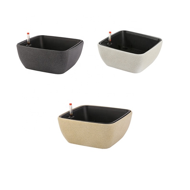 Automatic Water-absorbing Lazy Pot for Planting Vegetables, square for Home and Outdoor Use