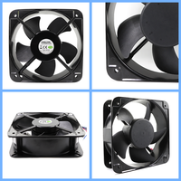 CoolCox 200x200x60mm DC Axial ventilator 24V 48V Kugel Elektrischer Industrie kühl server Belüftung IP55 Wasserdichte Gusseisen klingen